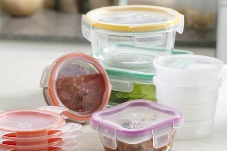 Snapware: lids in every colour the kitchen owns